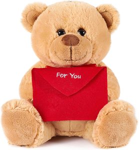 red bear stuffed animal