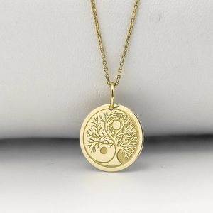 <span class=keywords><strong>Yin</strong></span> <span class=keywords><strong>Yang</strong></span> <span class=keywords><strong>Arbre</strong></span> Collier <span class=keywords><strong>Arbre</strong></span> <span class=keywords><strong>de</strong></span> <span class=keywords><strong>Vie</strong></span> Disque Pendentif Collier Corrosion Gravé <span class=keywords><strong>Arbre</strong></span> Pendentif Bijoux En Acier Inoxydable - Product Image 1