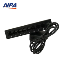 Switch de Red de 8 Puertos 10/100Mbps, Switch Ethernet de Escritorio Metálico de 1.6Gbps, Plug and Play para Hogar, Oficina y Cámara IP