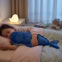 Peluche de Tiburón Azul Realista Personalizado, Juguete de Peluche de Animal Marino, Muñeco de Peluche, OEM ODM para Acuario, Parque Oceánico, Souvenir, Venta al por Mayor de Fábrica