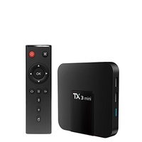 Boîtier TV TX3MINI Android 10.0 H313S Quad Core 2+16 Go, décodeur avec double Wifi 4K HD pour films en streaming en ligne