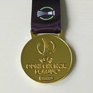 欧洲足球协会会议联赛杯纪念品足球球迷纪念品制造运动奖牌联盟 - Product Image 2