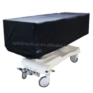 Mesa de disección elevadora con cubierta negra, camilla móvil para transporte de cadáveres para uso hospitalario - Product Image 5