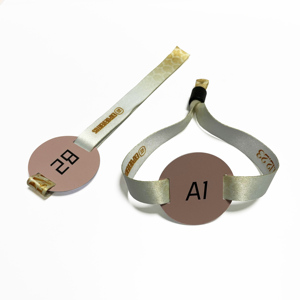 Tùy chỉnh in ấn NFC vải dệt vòng đeo tay dây đeo cổ tay RFID vải ban nhạc cổ tay Tag cho các sự kiện lễ hội - Product Image 4