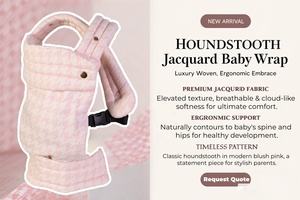 Nuovo <span class=keywords><strong>Marsupio</strong></span> Porta Bebè Rosa in Cotone e Lino con Borsa Porta Bebè Staccabile - Product Image 3