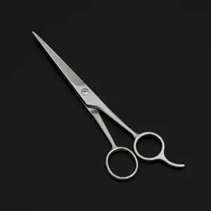 Tesoura de cabeleireiro, tesoura afiada de cabelo personalizada de aço inoxidável, logotipo para barbeiro