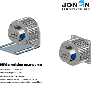 1-320ml/min DCミニギアポンプ サーボモーター OEM ステンレス鋼ボディ 磁気駆動 高圧20BAR 水/液体ポンプ - Product Image 5