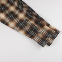 Camisas de Manga Larga a Cuadros para Hombre, Estilo Vintage, 100% Algodón, Talla Grande, Tela Twill Gruesa