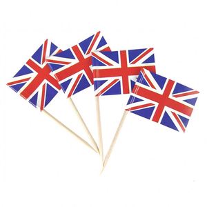 Customized Mini Flag <b>Toothpicks</b> Mini Flag <b>Toothpick</b> Cupcake Toppers and Cocktail Picks - Product Image 5