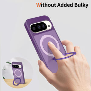 Étuis de téléphone en PC+TPU au toucher de la peau de luxe pour Google Pixel 10 9 Pro XL Support magnétique Couverture de téléphone arrière pour Pixel 6 7 8A - Product Image 6