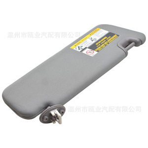 Toyota Highlander Sun Visor 74320-0E074-B0 Left Side Gray With Warning Label For 2014-2019 Models - Product Image 4