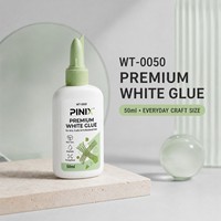 Colle blanche PINIX 50g, colle PVA, colle pour l'école et l'artisanat, lavable, non toxique, pour papier, bois, enfants, art, bouteille, vente en gros, usine OEM