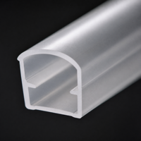 Diffuseur en acrylique blanc laiteux long pour éclairage linéaire LED, abat-jour en plastique acrylique pour éclairage décoratif intérieur