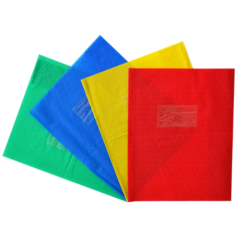 Toptan renkler PVC plastik Protege Cahier not defteri kapak okul için