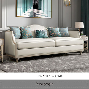 미국 가벼운 호화스러운 거실 소파 조합 현대 안락한 여가 소파 가구 커피용 탁자 조합 - Product Image 3