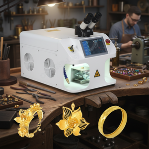 Machine de soudage au laser pour atelier de bijouterie, pour la réparation <span class=keywords><strong>d</strong></span>'objets en métaux précieux comme l'or, l'argent, le platine - Product Image 1