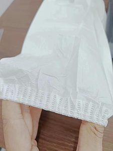 שרוולים חד פעמיות microporous מכסה מגן זרוע עם קצה לבן 13 אינץ 'של 1000 - Product Image 4