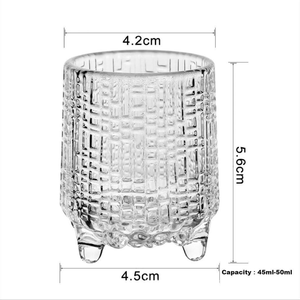 Verres à shot en cristal transparent pour whisky, tequila, shochu japonais, <span class=keywords><strong>Jagermeister</strong></span>, verre à shot de 2 oz, verre à eau rond fait à la main - Product Image 6