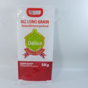 Togo Bopp sacchetto di riso laminato 5kg con rivestimento in PE 1kg 5kg 10kg pp tessuto di <span class=keywords><strong>plastica</strong></span> riso sacchetto di imballaggio con manico in <span class=keywords><strong>plastica</strong></span> - Product Image 2