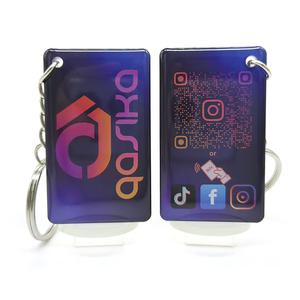 Tùy chỉnh NFC Facebook xem xét thẻ & QR Stand - 13.56MHz không thấm nước Epoxy PVC Acrylic Google/tiktok truyền thông xã hội Quà Tặng - Product Image 1