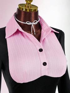 Viviblook Z309ST04 Vestido Nuevo para Mujer, Sexy y Elegante, Cintura Ajustada, Cuello Solapa, Bloques de Color, Vestido Ajustado para Fiesta - Product Image 5