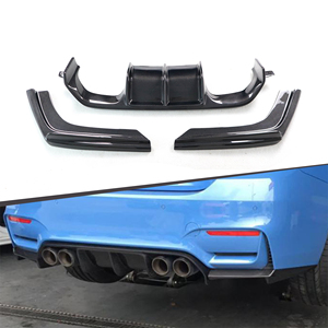 Set di 3 Diffusori Posteriori in Fibra di Carbonio Tipo V per <span class=keywords><strong>BMW</strong></span> F80 F82 M3 M4 2015+ - Product Image 1