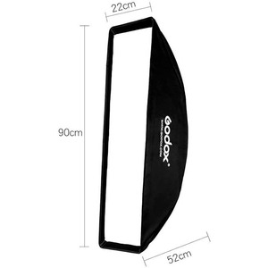 Vente en gros Godox 22*90cm Softbox à grille nid d'abeille pour éclairage flash de studio photographique et support de type S Monture <span class=keywords><strong>Profoto</strong></span> - Product Image 1