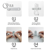 Keiwugen — cordon d'écouteurs Flexible, cordon USB, réutilisable, en Silicone