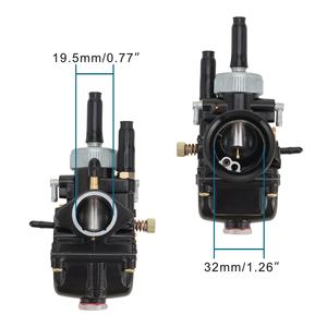 Carburador GOOFIT Negro para Motocicleta PHBG de 19 mm para Dellorto RS50 47cc <span class=keywords><strong>49cc</strong></span> GY6 <span class=keywords><strong>JOG</strong></span> 50cc 90cc DIO90 2T Carreras de Motocicletas - Product Image 2