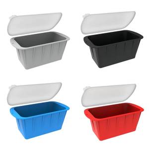 Molde de silicona reutilizable con tapas para cubos de hielo grandes, bandejas para baño de hielo, apto para congelador, manual - Product Image 1