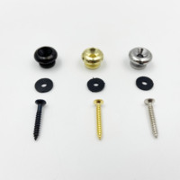Boucle de fixation de sangle universelle en métal pour guitare, tête champignon, anti-dérapante, avec perle de suspension, accessoires de guitare