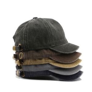 Casquette de baseball unisexe en coton, 6 panneaux, vierge, effet vieilli, profil bas, délavée, style rétro vintage, personnalisable avec logo brodé, vente en gros - Product Image 2