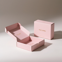Offre Spéciale boîte d'expédition en carton rose imprimée personnalisée boîtes postales d'abonnement personnalisées de haute qualité