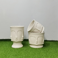 Formes de gouttelettes modernes Décoration d'hôtel Pots en fibre d'argile Jardinières, Pots de fleurs de luxe en fibre de verre à la mode