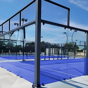 Panoramic Padel Court Equipment Sports Court Equipment Panoramic Padel Court With Removable Roof Super Panoramic Padel