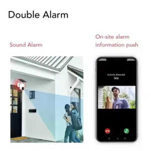 UBOX 3MP WiFi & 4G <b>Solar</b> <b>Powered</b> CCTV <b>Camera</b> IP65 Waterproof Outdoor <b>Security</b> <b>Camera</b> with Night Vision and Two-Way Intercom - Product Image 6