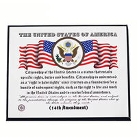 Logo estampillé A4 Graduation Certificate Cover Folder Diploma Holder avec Moire Page Printing Filing Products