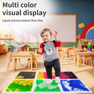 100 Piezas de Baldosas Sensoriales Líquidas ABS para Niños, Experiencia Divertida para Niños Pequeños en Centros de Aprendizaje Temprano, Juguetes Educativos - Product Image 3