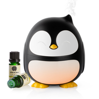 Vente chaude bébé Peguin 180ml bruit blanc musique ambiante veilleuse diffuseur USB-C Mini humidificateur d'air diffuseur d'arôme à ultrasons
