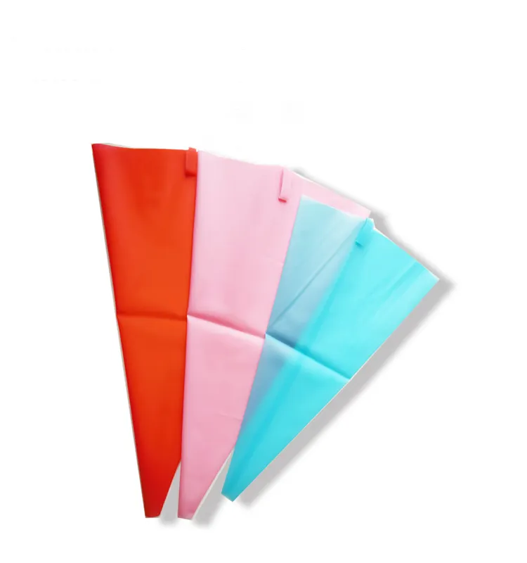 Durable TPU Material Various Colourful Silicone Icing Piping Bag Pastry Bags