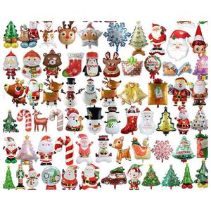 Wholesale Cartoon Christmas Ornaments Holiday Supplies Foil <b>Balloon</b> Home <b>Decor</b> Globos Party <b>Decoration</b> Sets - Product Image 1