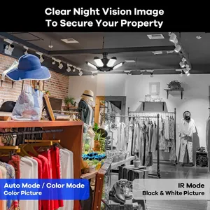 ワイヤレス屋内ランプナイトビジョン360度Ip 3MPホームセキュリティCctv Wifi電球Ptzカメラシステム双方向オーディオカメラ - Product Image 2