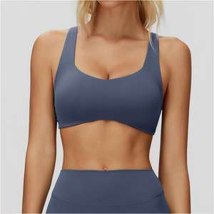 Soutien-gorge de sport ultra-confortable à séchage rapide, dos croisé, vêtement chinois, doux, respirant, fin, multicolores, push-up - Product Image 6