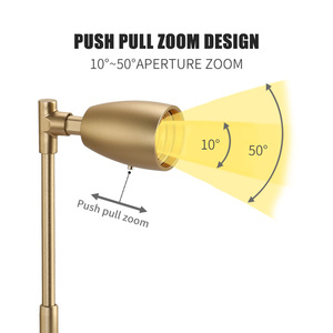 Luces LED de Riel Retráctiles Modernas de 3W con Zoom, Cuerpo de Aluminio, Chip COB, Certificación <span class=keywords><strong>Dali</strong></span> CE, Alto CRI 95, Regulable, Haz de Luz de 10-50° - Product Image 3