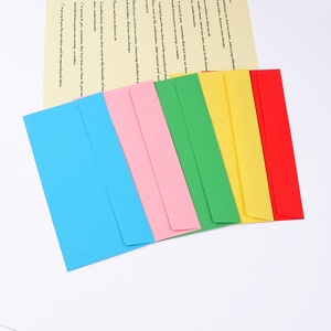 Foska ซองการ์ดเชิญงานวันเกิด8สีมาการองกระดาษต้นฉบับมีกาวในตัวบัตรของขวัญ - Product Image 6