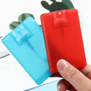 Botella de spray de perfume desinfectante de manos de plástico con tarjeta de crédito vacía de tamaño de bolsillo portátil 20ml - Product Image 2