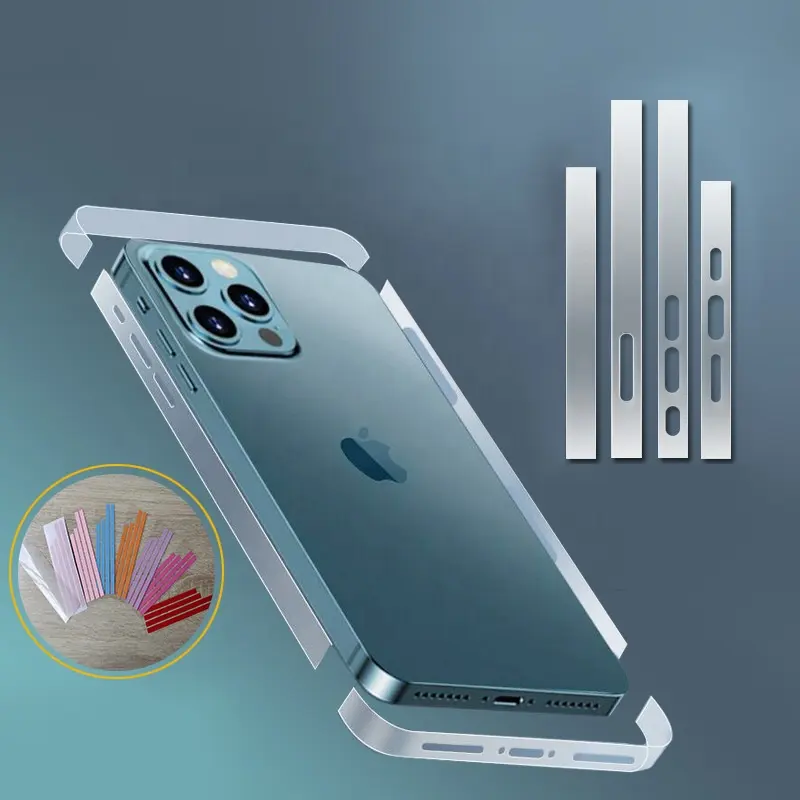 Mobile Phone Side Film Hydrogel Protective Frame Anti-Scratch Border Sticker For iPhone 12/13 Side Edge Frame Film