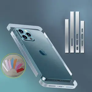 Mobile Phone Side Film Hydrogel Protective Frame Anti-Scratch Border Sticker For iPhone 12 13 14 15 Side Edge Frame Film