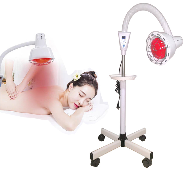 Single Head High-power Physiotherapy Infrared Heat Lamp Heating Therapy Light Therapeutic Pain Relief Health Bulb Heater