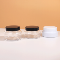 Vente en gros de pots en PET transparents de 150 ml, 200 ml, 250 ml, vides, contenants pour cire capillaire de 5 oz, 8 oz, pots en plastique pour crème cosmétique